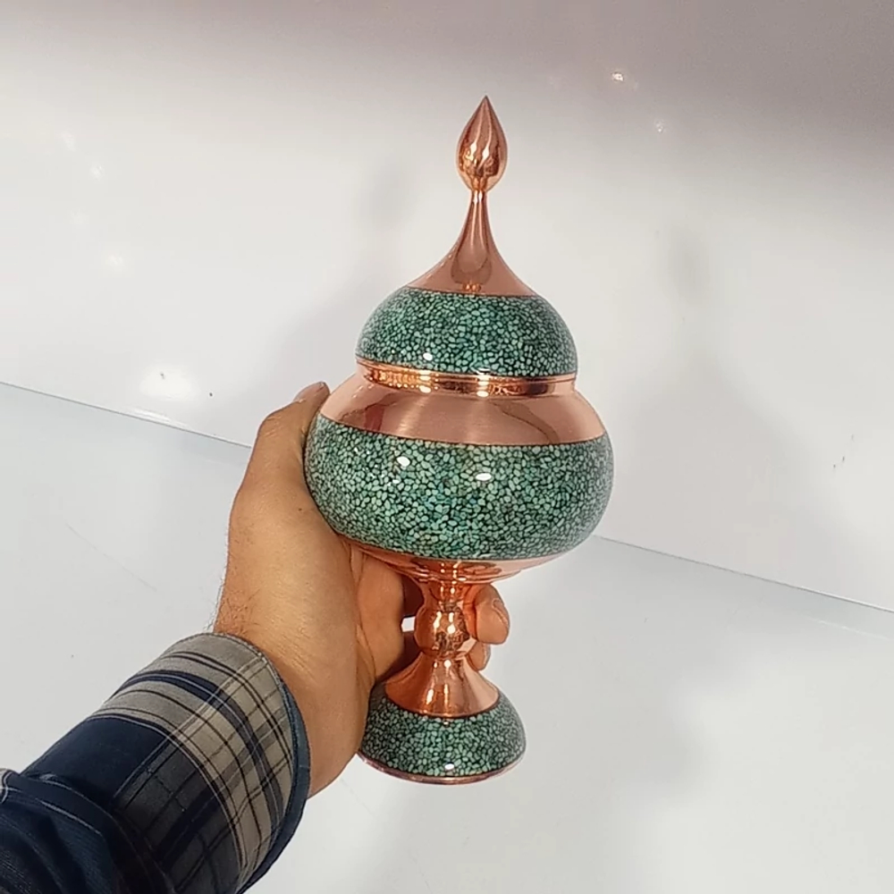 Конфетница фирузе куби 90720321 Иран