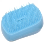 Расческа массажная компактная «Harizma», цвет жёлтый/голубой, в пластиковой коробке, 8*6см