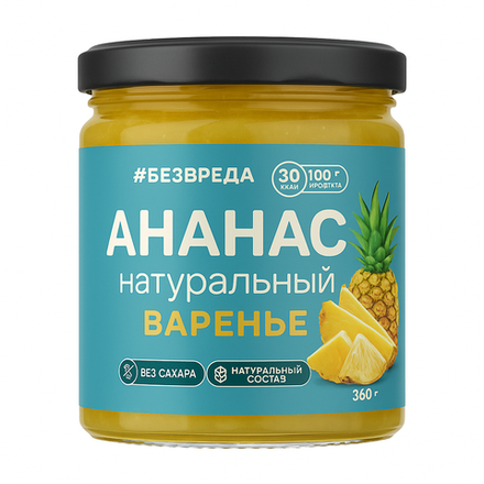 Варенье Ананас БезВреда 300 гр