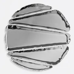 Настенный декор Brano Отражение 8, Ø100 см, полированная сталь