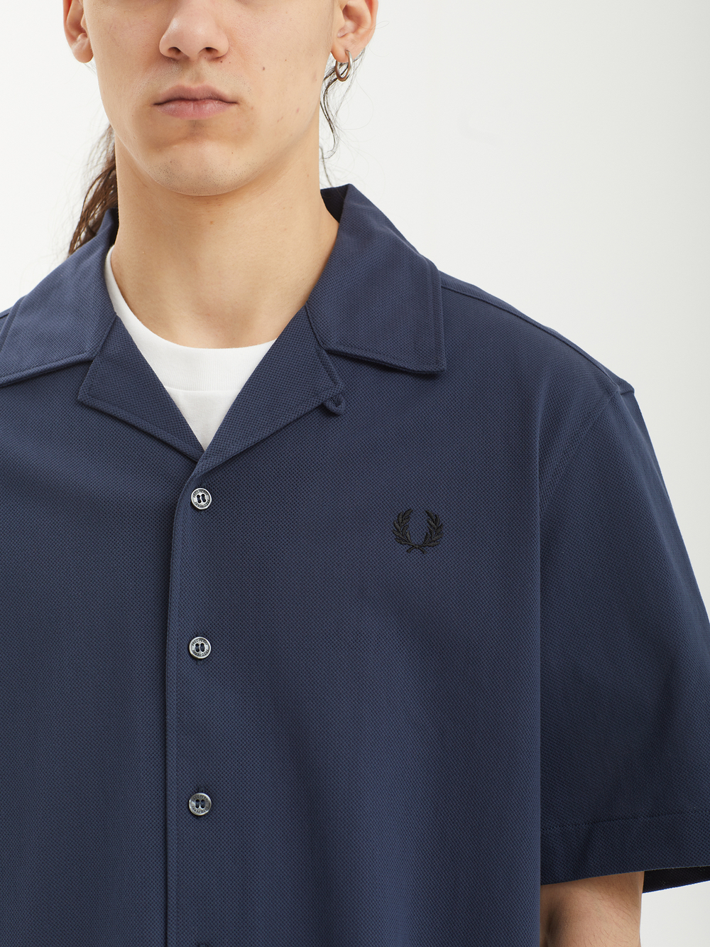 Мужская Рубашка Compress Mesh Revere Collar