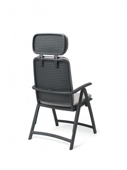 Кресло пластиковое складное Acquamarina цвет антрацит Италия