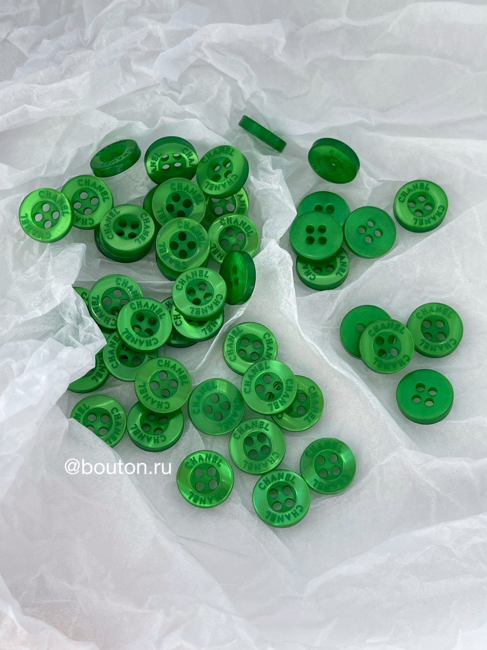 Пуговицы Шан. зеленый перламутр 11,5 мм
