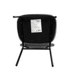 Стул MOLLY разборный черный каркас серое сиденье