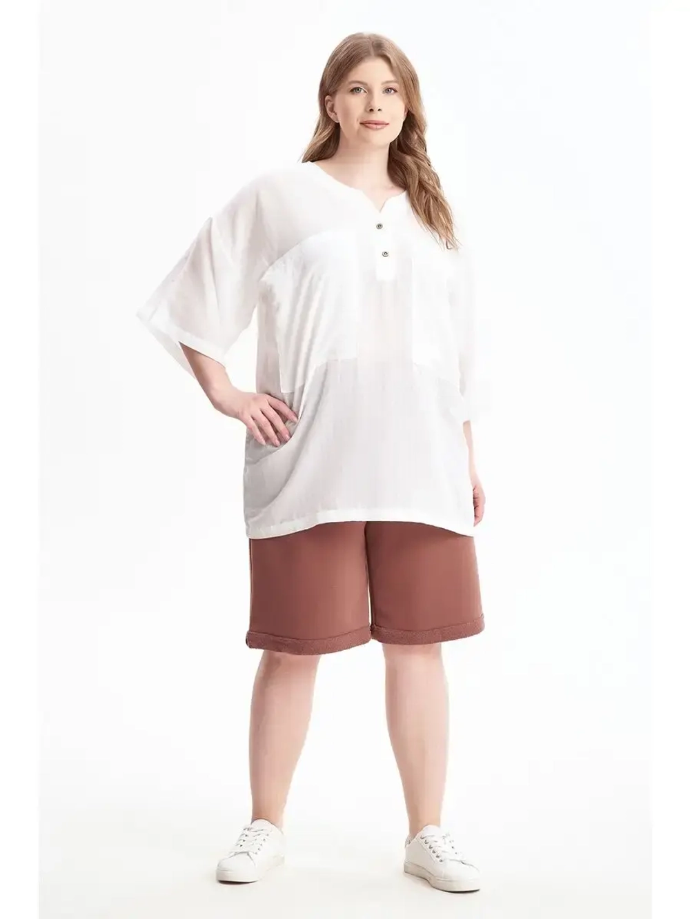 Блузка хлопковая оверсайз