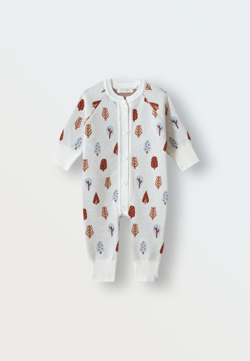 Комбинезон вязаный деревья