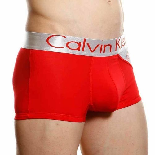 Мужские трусы боксеры Calvin Klein Steel Red Grey