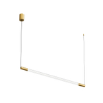 Светильник подвесной AURA, 25 Вт, 3000К, 1200x40x1500 мм, алюминий+стекло, бронза