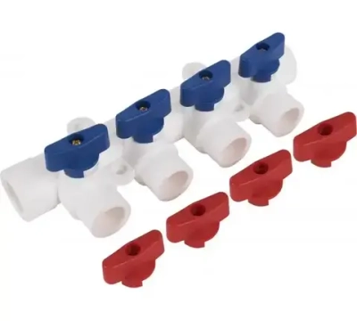 Коллектор полипропиленовый универсальный TEBO 40x20x4 выхода