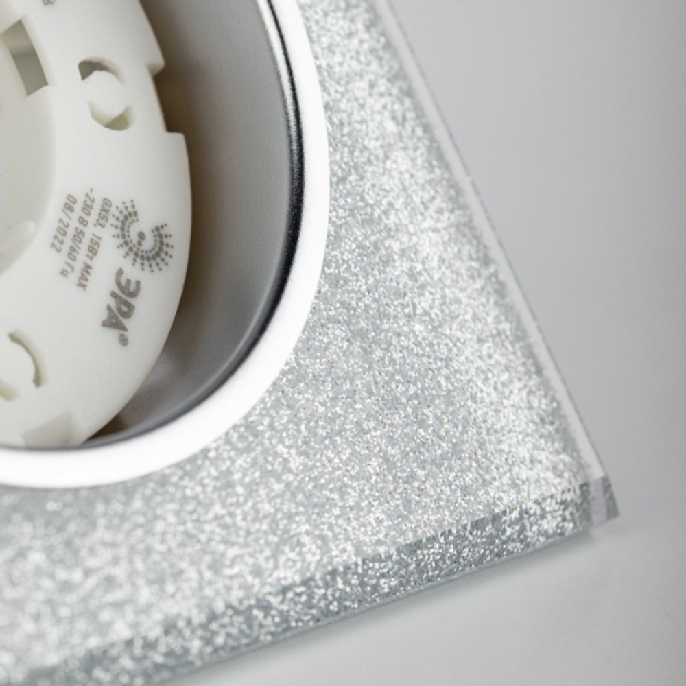 Встраиваемый светильник со светодиодной подсветкой ЭРА DK LD50 CH/SHSL GX53 хром серебро | Встраиваемые LED светильники