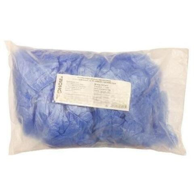 Бахилы 40 см х 14 см "Эконом №50" по 100 шт. СИНИЙ (1/80 шт.)