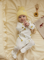 1400-154 Комбинезон на молнии (лимончики на молочном)
