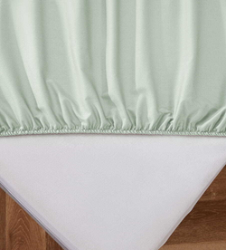 Простыня на резинке 100х200х30 Arya home Camino мятная