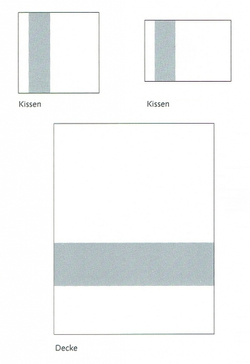 Пододеяльник 180х200 Christian Fischbacher Luxury Nights Line 705 цветной Швейцария схема