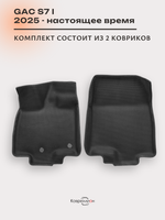 Передние автомобильные коврики ЭВА с бортами для GAC S7 I (25-н.в.)