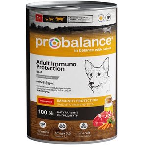 Влажный корм для собак ProBalance Immuno Protection Adult, с говядиной