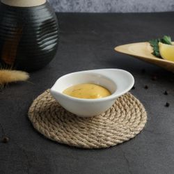 Соусник 25 мл 8,3*6,2 см h3,5 см Mini Mix с ручкой белый фарфор P.L. Proff Cuisine [6]