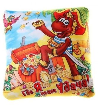 Мягкая игрушка - подушка антистресс " Где Я-там Удача"
