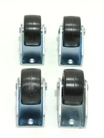 Колесики для мебели неповоротные обрезиненные для дивана