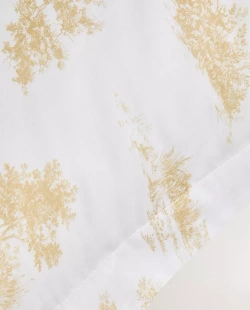 ZARA HOME НАВОЛОЧКА С ПРИНТОМ, ЖЕЛТОВАТО-БЕЛЫЙ