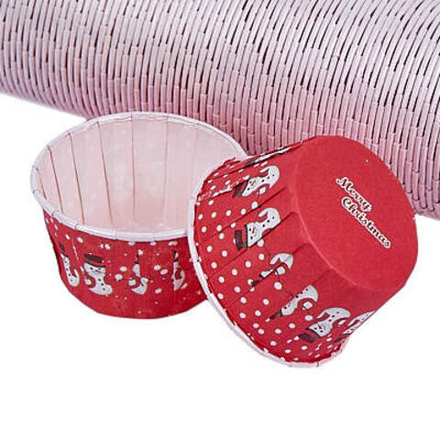 Капсулы бумажные с жёстким бортиком новогодние 10шт