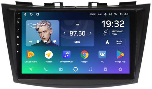 Магнитола для Suzuki Swift 2011-2015 - Teyes CC2 PLUS монитор 9" QLED, Android 10, Быстрая, SIM-слот