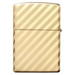 Зажигалка золотистая глянцевая Zippo Vintage Box Top с покрытием High Polish Brass