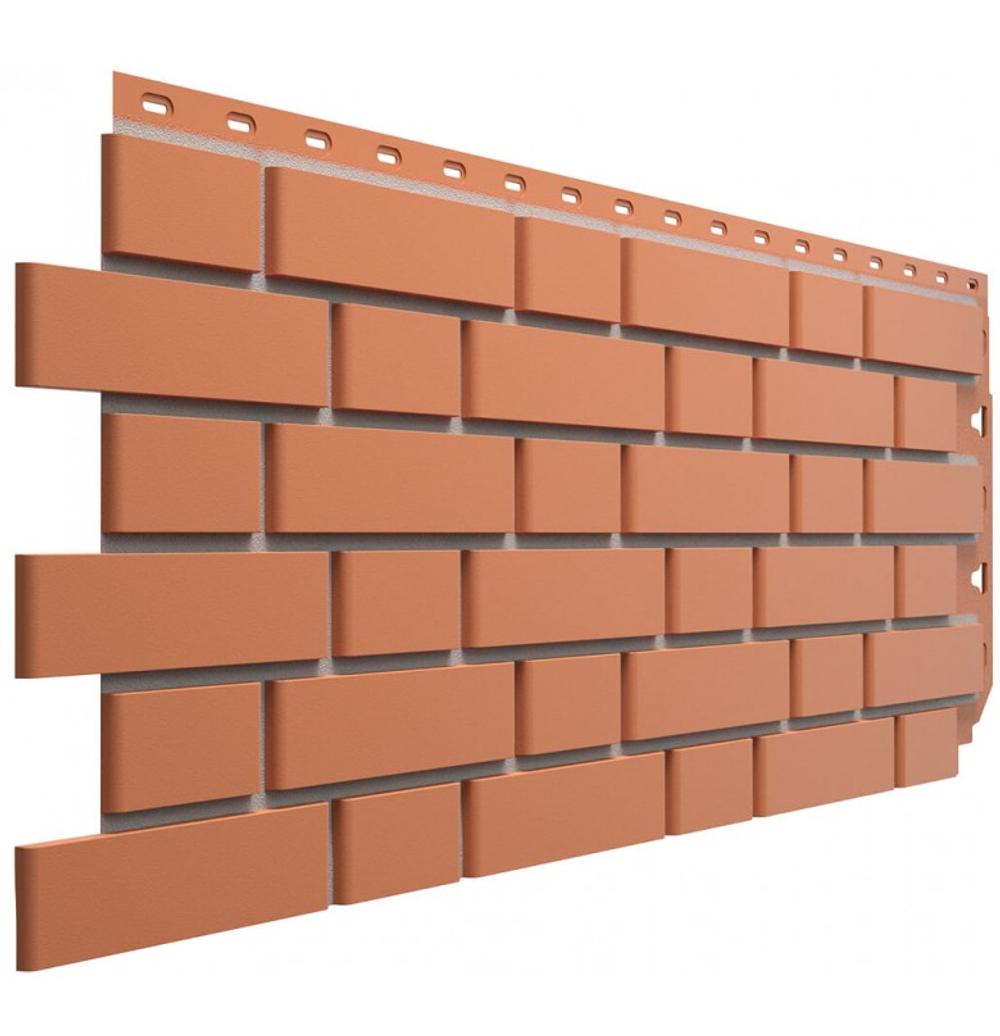 Фасадные панели (Цокольный Сайдинг) Деке Флемиш STANDARD Красный