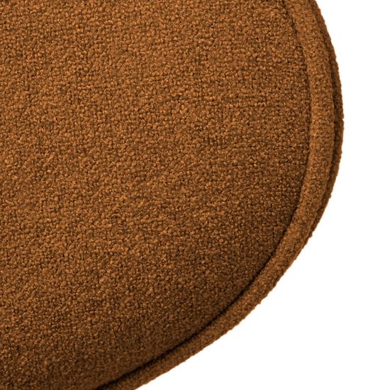 Стул Lucas 3 терракотовый букле с ножками цвета орех