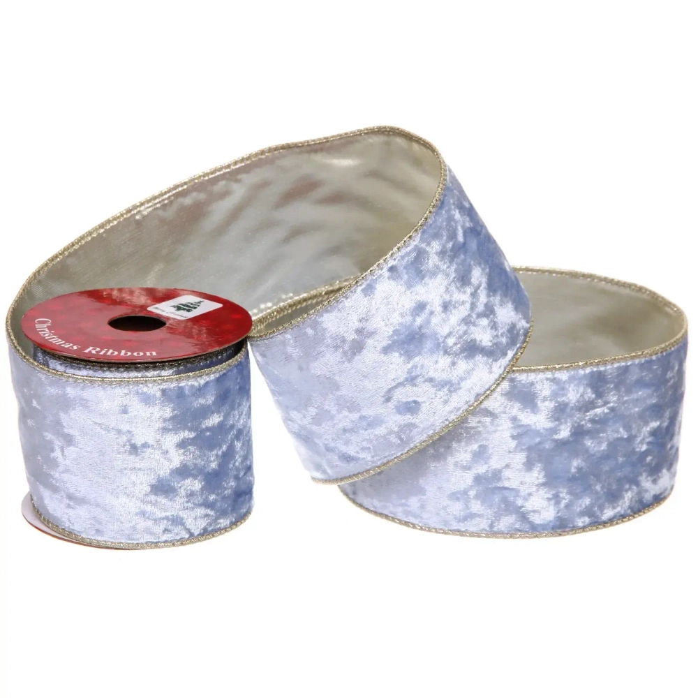 Лента для декорирования «Мгновение» 6,3 см, 2,7 м, Голубой