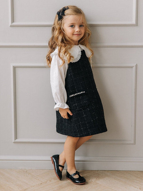 Сарафан твидовый, Черный