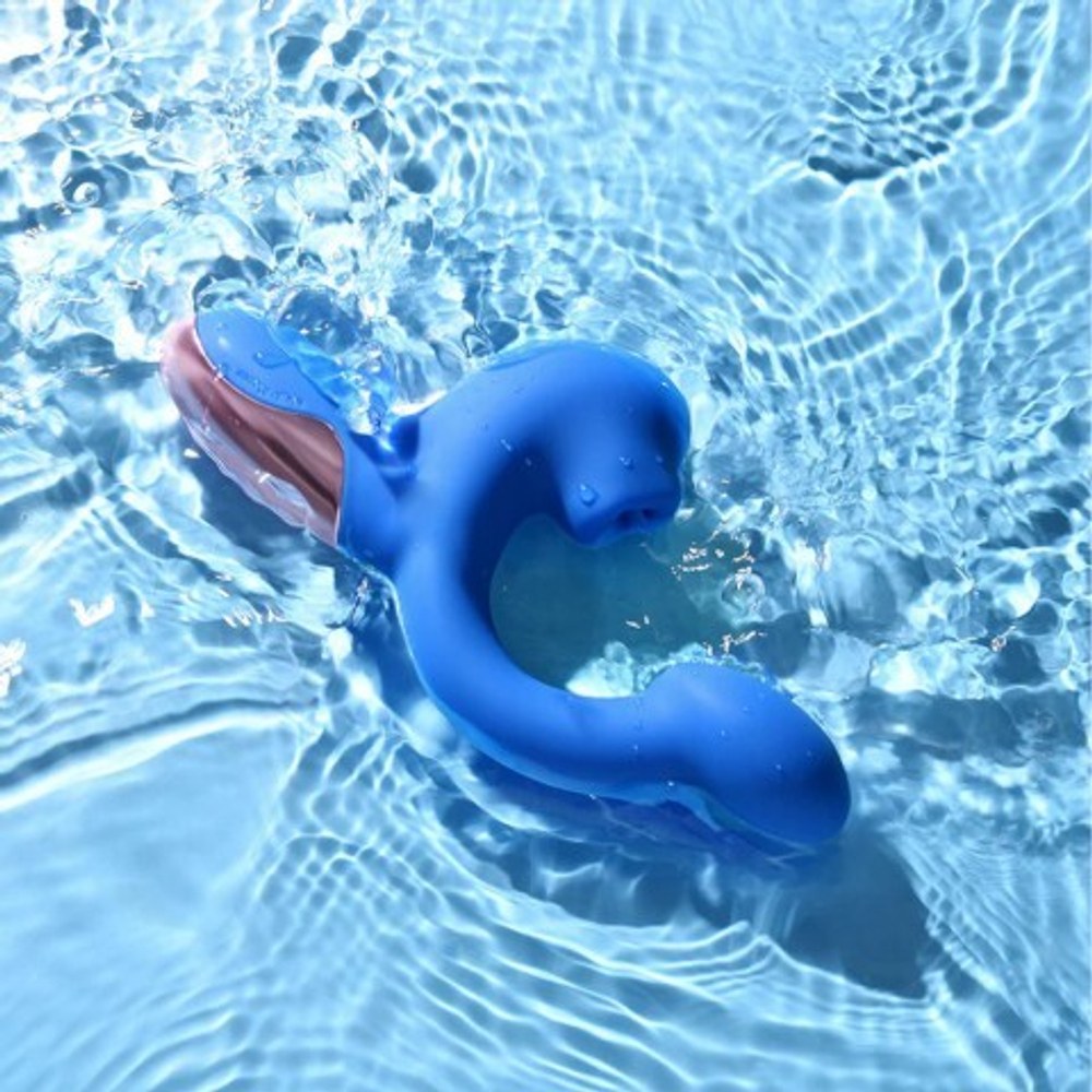 Вибратор с двойной стимуляцией Magic Ponder синий от Magic Motion