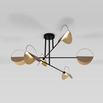 70148/6 / потолочный светильник / черный/золото Smart