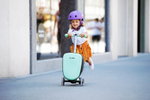 Чемокат Micro Luggage Junior LED ментоловый