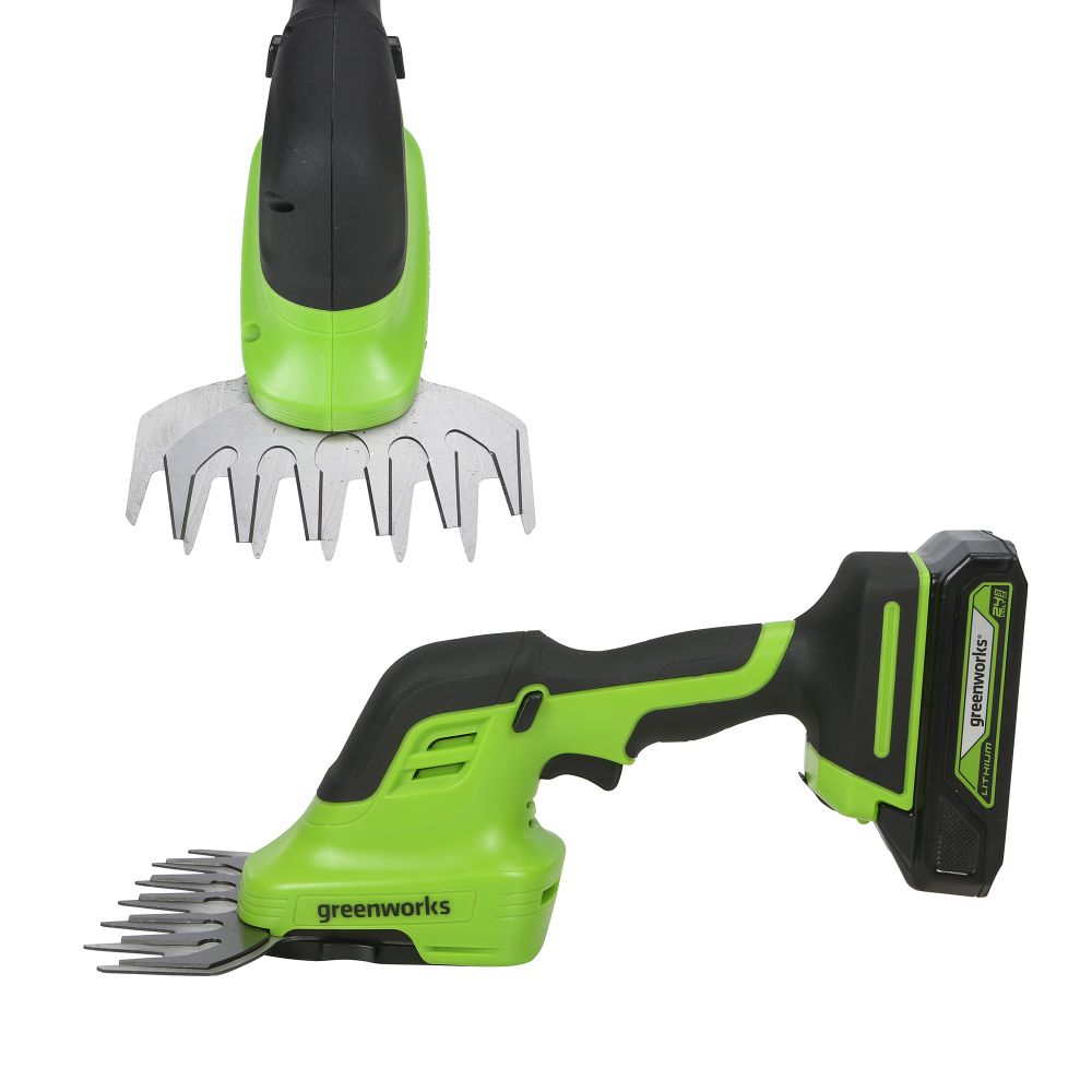 Аккумуляторные садовые ножницы-кусторез Greenworks G24SHT, 1600607,24v, без АКБ и ЗУ