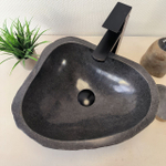 Раковина из речного камня RS-66025 43х37х15 из натурального камня