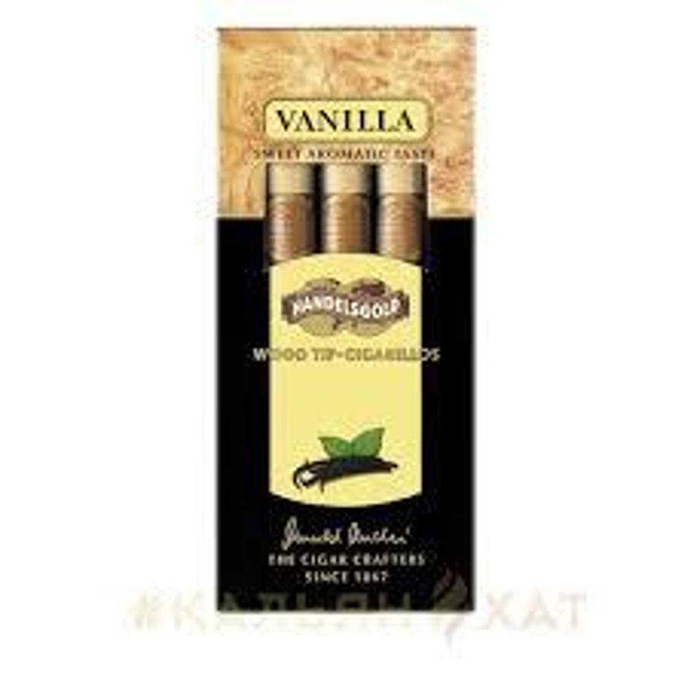 Сигариллы Handelsgold Vanilla (Ваниль) с деревянным мундштуком