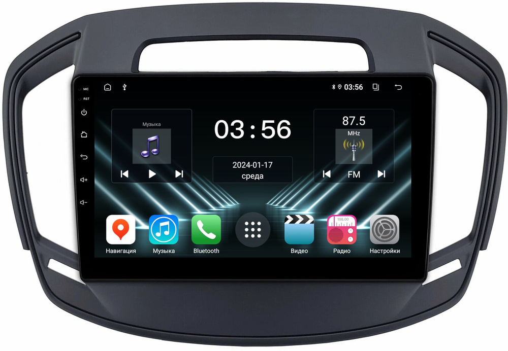 Магнитола для Opel Insignia 2013-2015 - FarCar DX378M монитор 9" IPS на Android 13, 4+64Гб, CarPlay