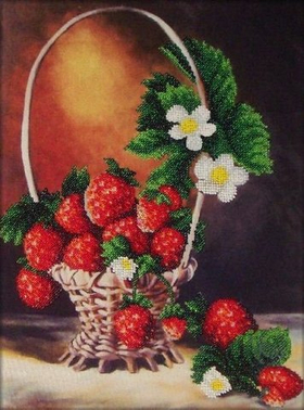 "Вкус лета,клубника"-Б-014 вышивка
