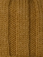 Шапка детская зимняя вязаная с помпоном и снуд