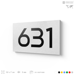 Номер на дверь 631, табличка на дверь для офиса, квартиры, кабинета, аудитории, склада, белая 120х70 мм, Айдентика Технолоджи