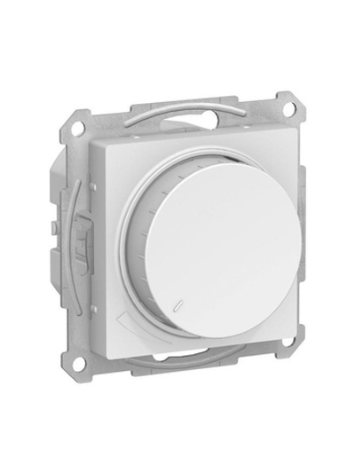 Светорегулятор поворотно-нажимной AtlasDesign 400Вт механизм бел. SE ATN000123