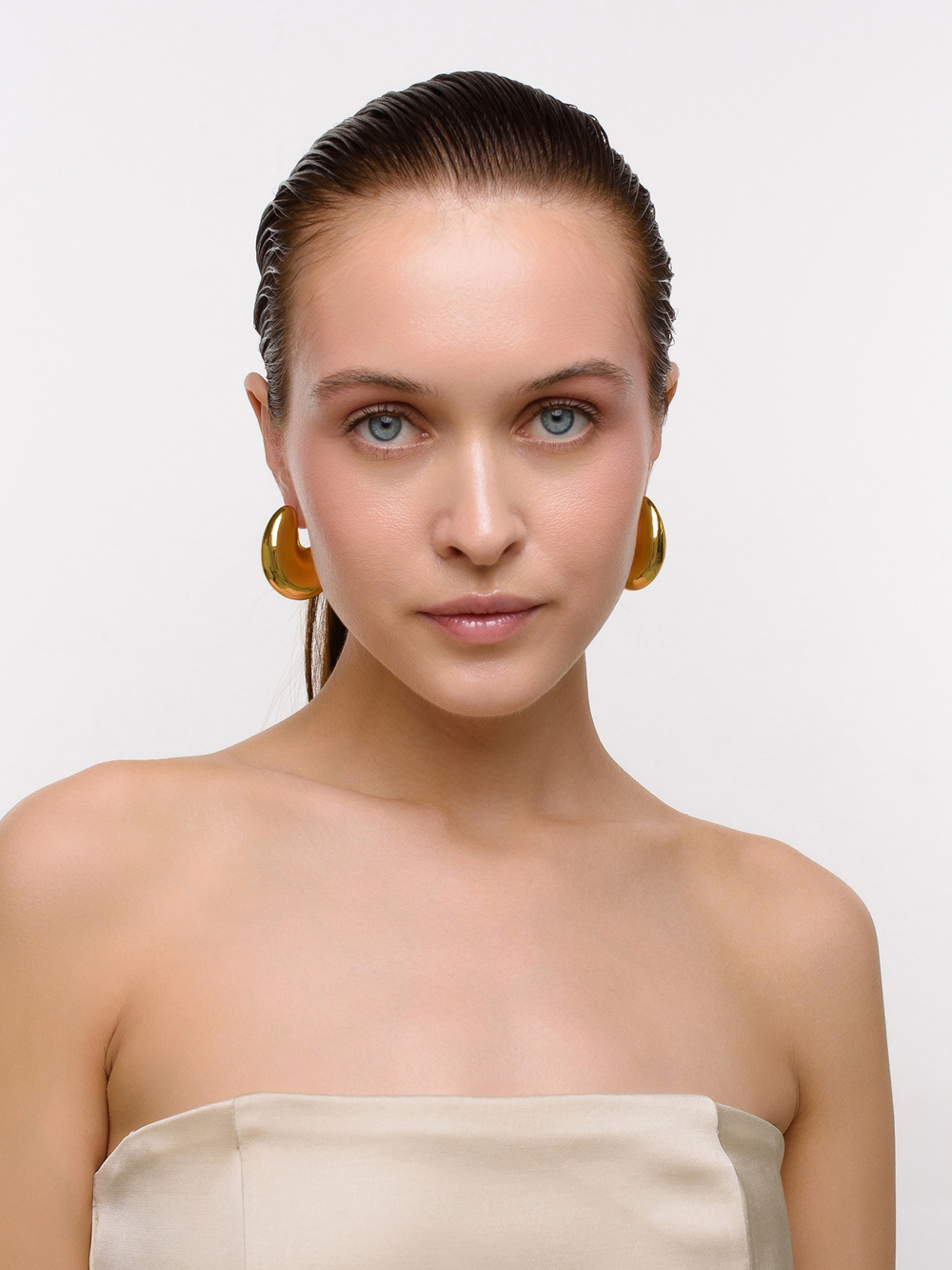 Серьги "Bagel Puffy" Gold