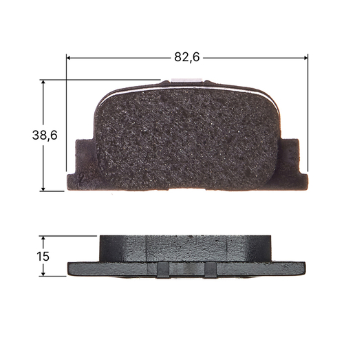 Колодки тормозные дисковые Avantech задние (противоскрипная пластина в компл.) AV822