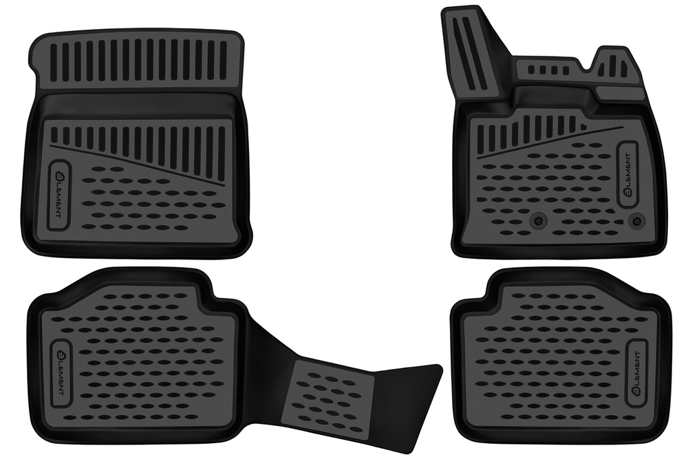Коврики в салон для NISSAN Note (III) 2020-2023 правый руль 4шт. (полиуретан) ELEMENT3DAN1055210