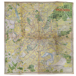 Схематический План Москвы. 1971 г.