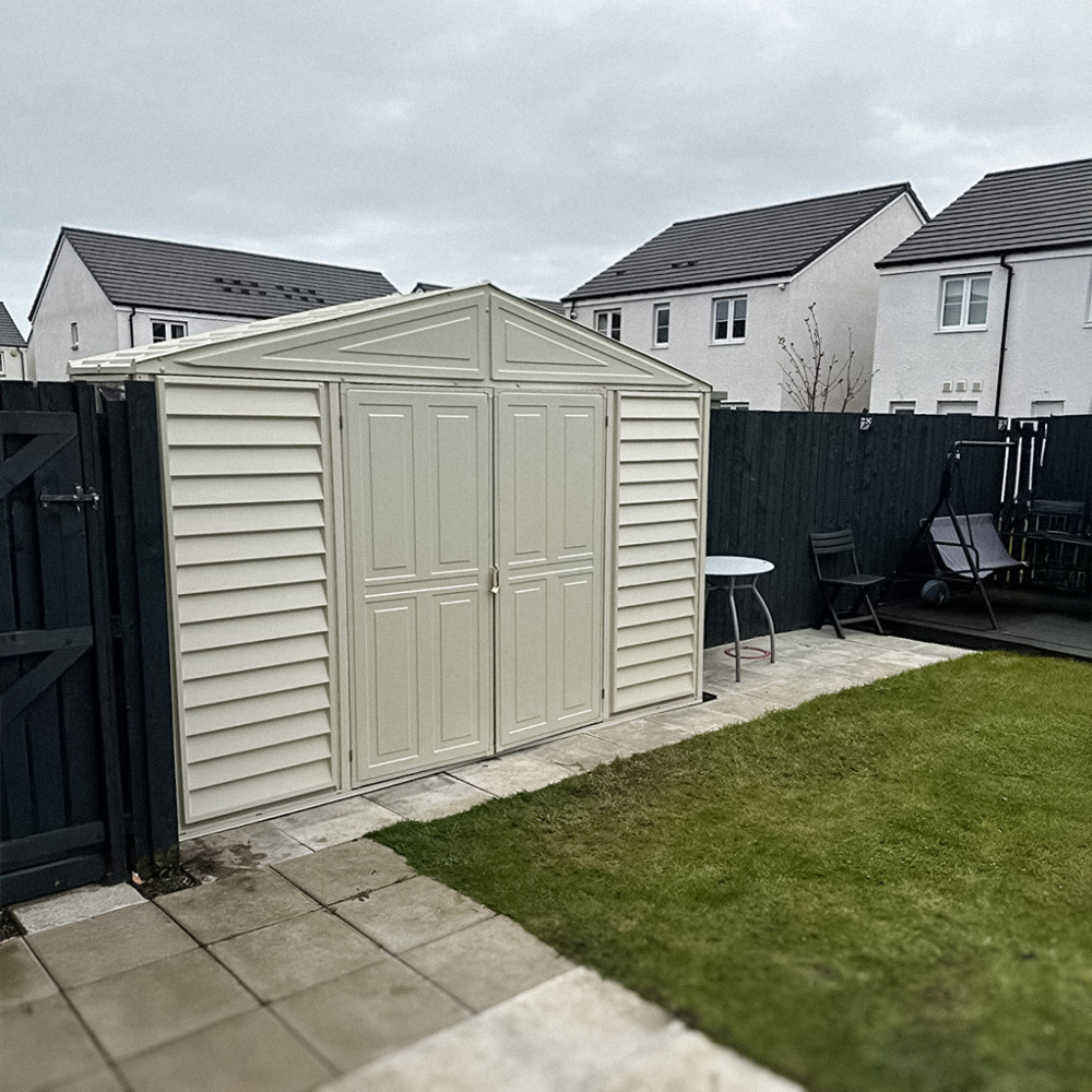 Сарай-хозблок пластиковый для дачи SidePro (84,6*318,7*233,2 см)