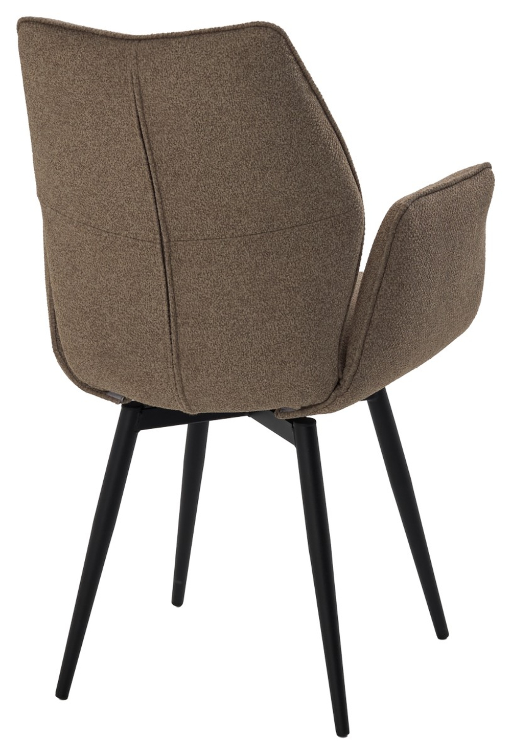 Стул ГРИН 360 град. поворот. NS-05 Капучино, букле / черный каркас, М-City