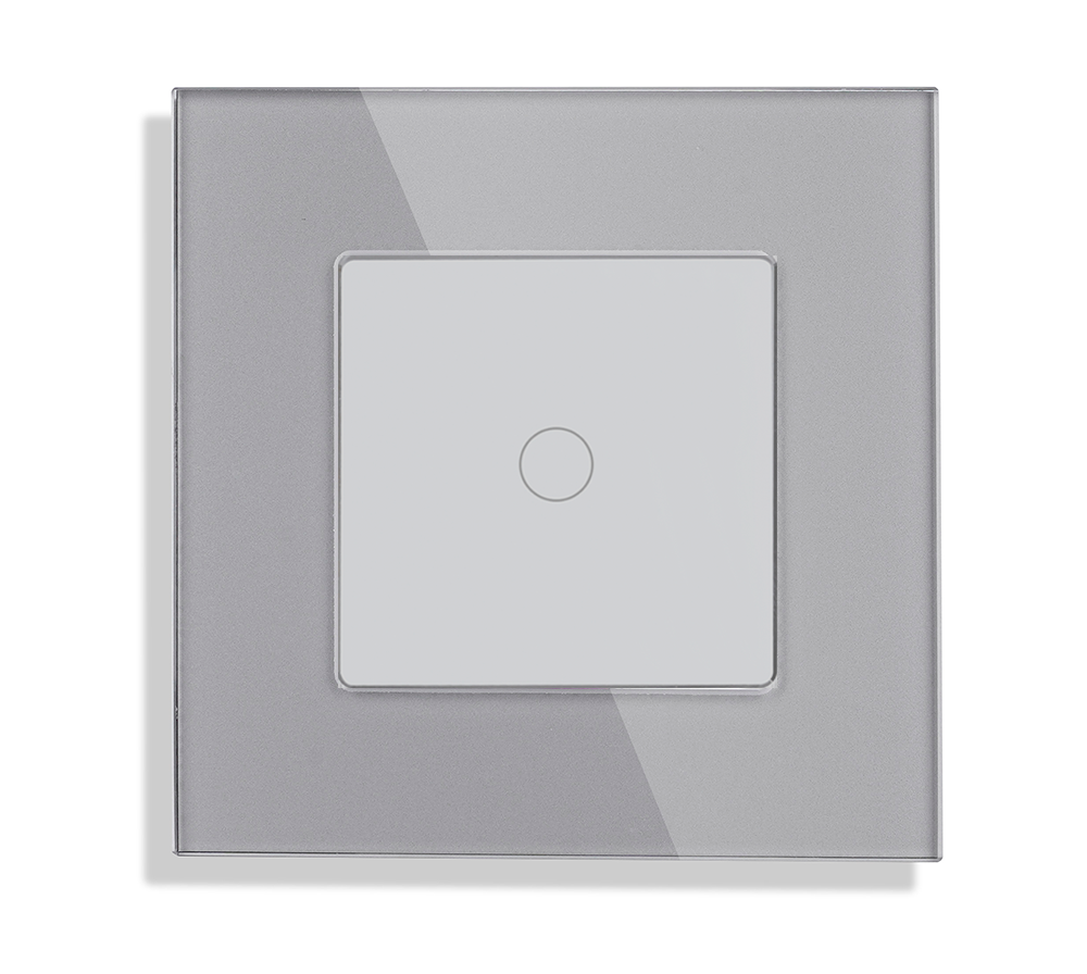 Стеклянная панель для рамки 1KL-GY 47*47мм СЕРЫЙ