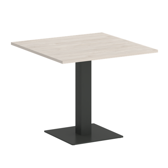 Home Office Стол квадратный VR.SP-5-90.2 Денвер Светлый/Металл Антрацит 900*900*753